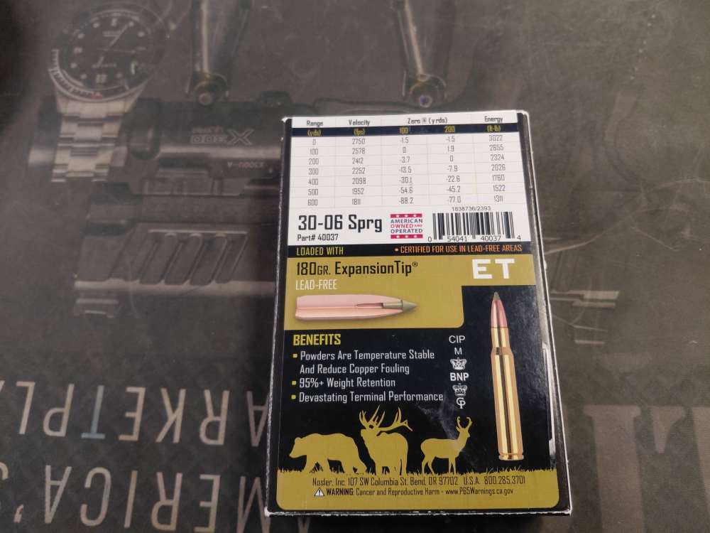 NOSLER EXPANSION TIP 30-06 SPRINGFIELD 180 GRAIN -img-1