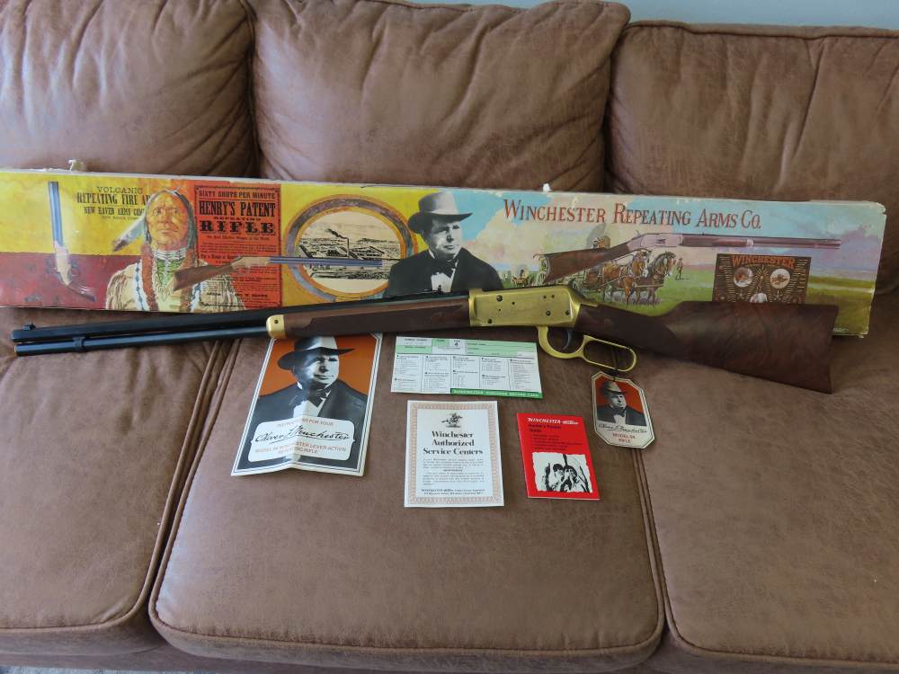 WINCHESTER MODEL 94 OLIVER COMMEMORATIVE LEVER ACTION .38-55-img-0