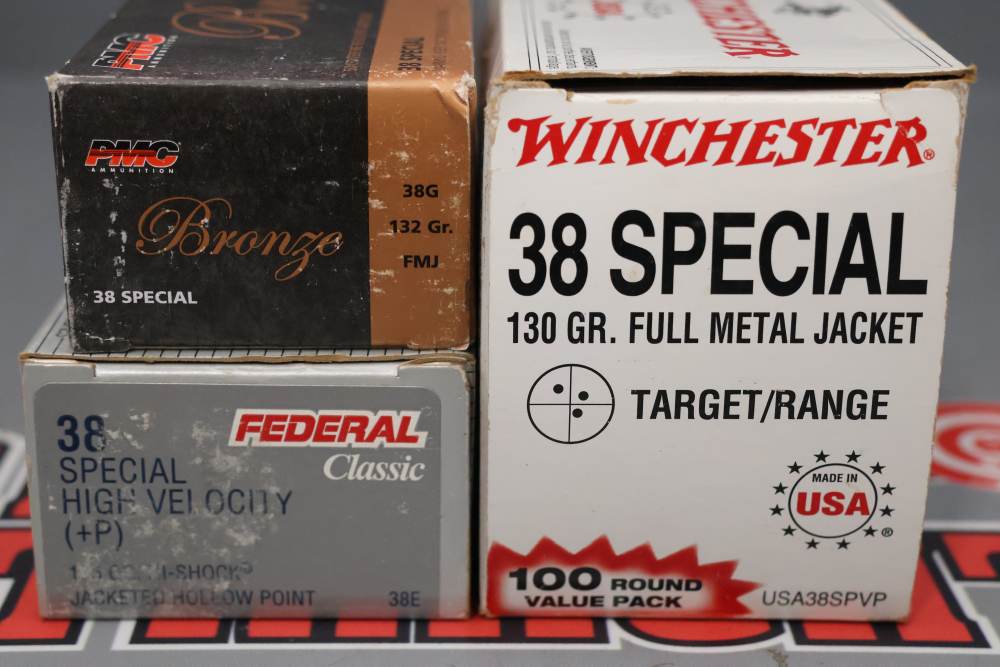 Mixed Lot O' 200rds of .38SPL FMJ & HP Ammo - Win., Federal & PMC -img-0