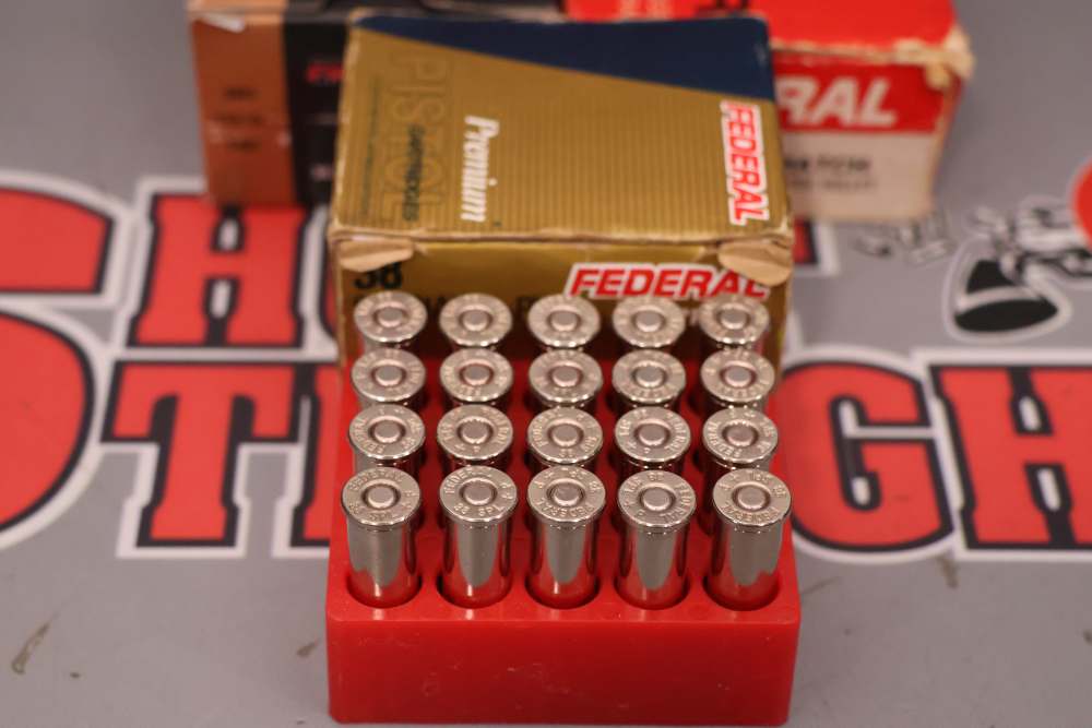 Mixed Lot O' 120rds of .38SPL FMJ, WC & JHP Ammo - Federal & PMC-img-4