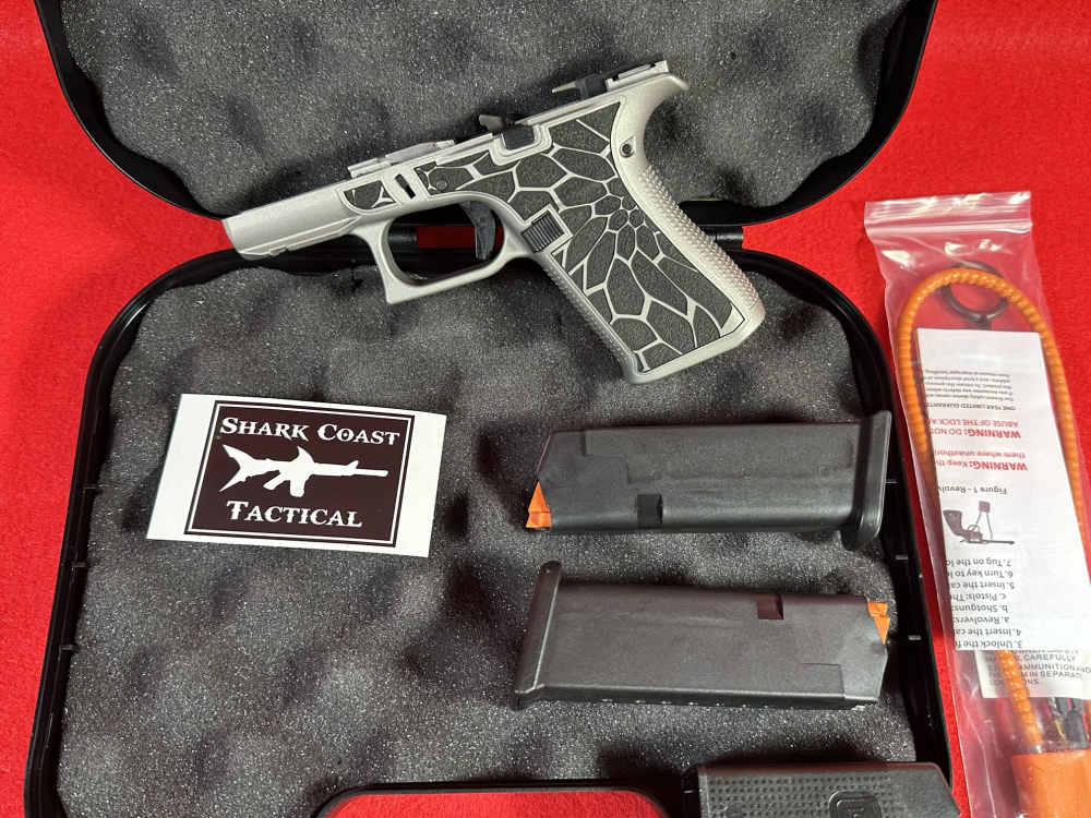 Glock 43x 9mm Pistol Frame Receiver w Internals Shark Coast Tactical-img-0