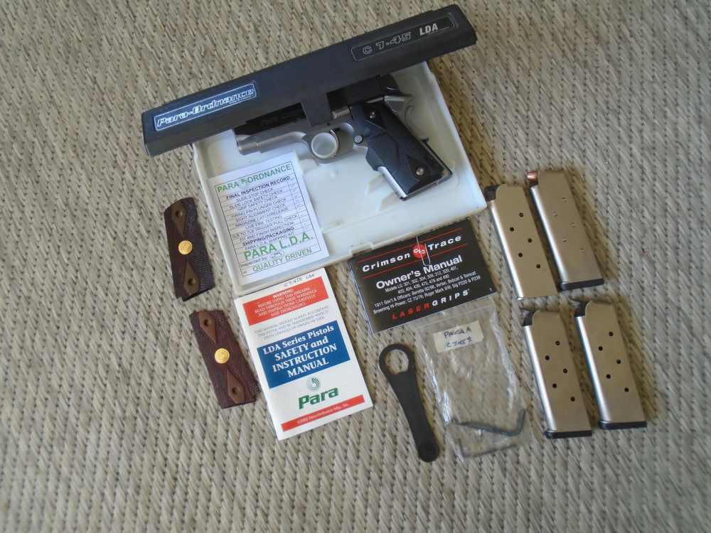 Para Ordnance (Para Companion) C7.45 LDA, CT laser grips, Stainless, 45ACP-img-1