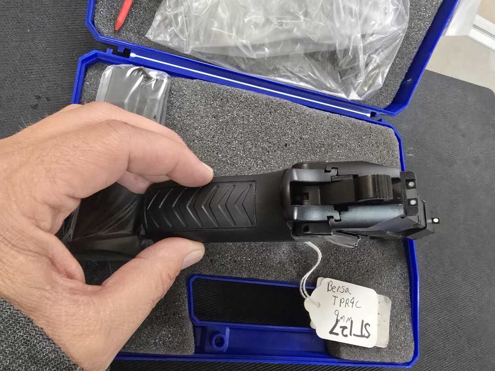 Bersa TPR9C 9mm Luger Pistol – Compact DA/SA, Matte Black, Ambidextrous-img-5