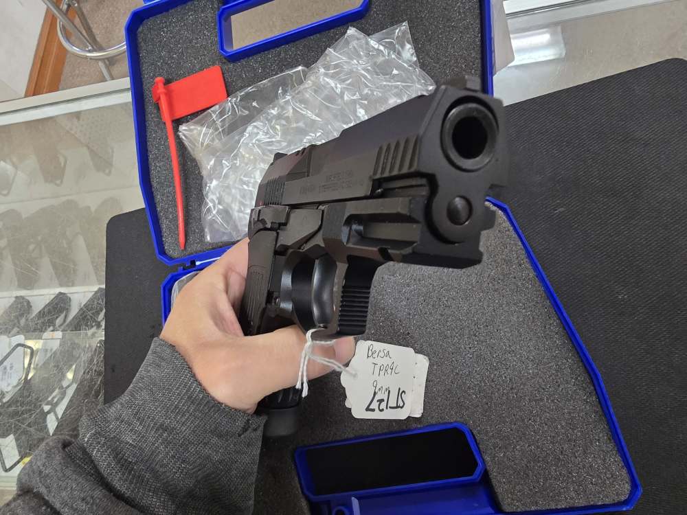 Bersa TPR9C 9mm Luger Pistol – Compact DA/SA, Matte Black, Ambidextrous-img-3
