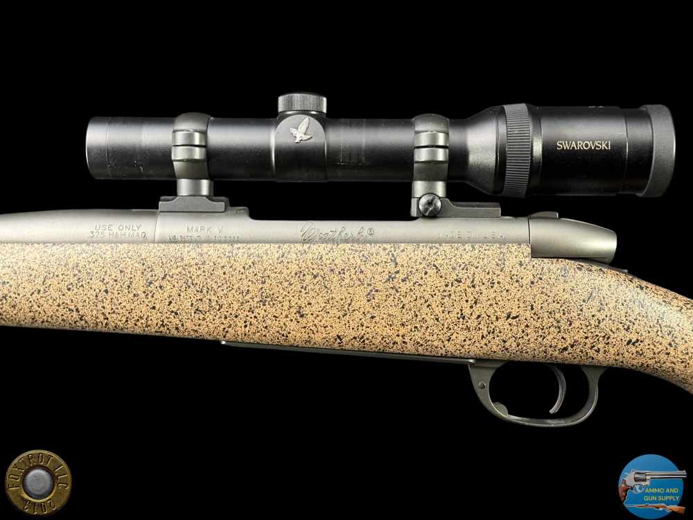BANSER'S RIFLES - 375 H&H MAGNUM WEATHERBY ACTION - SWAROVSKI 1.24-4X24-img-12