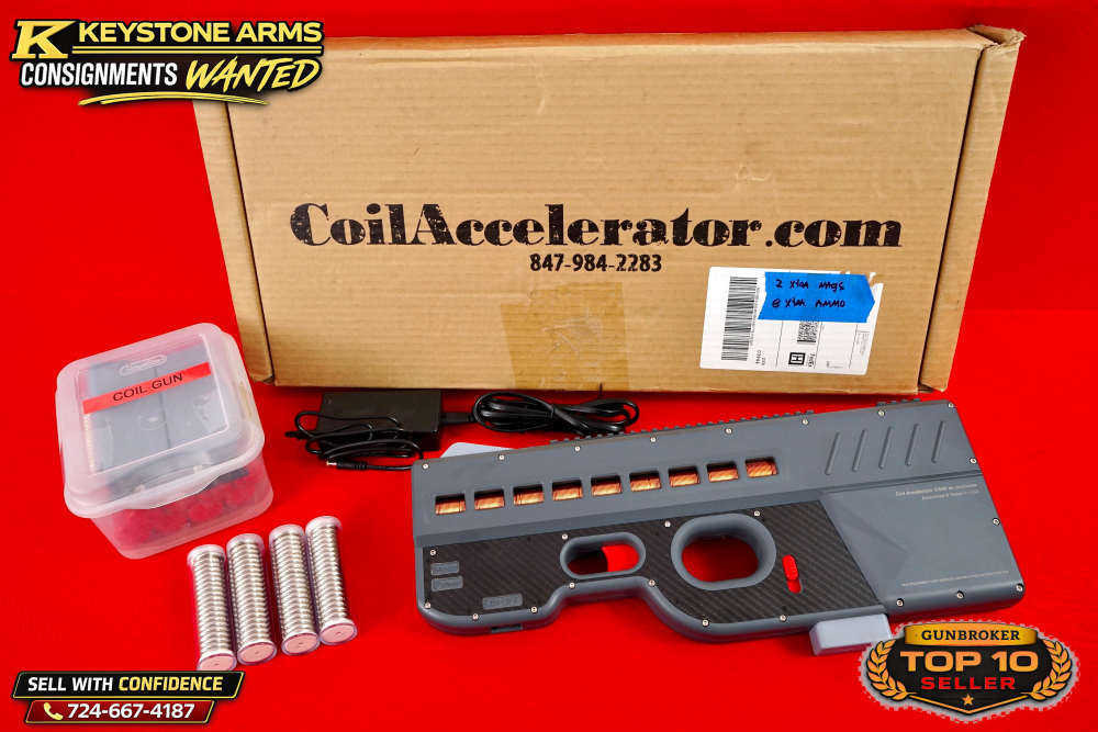 Coil Accelerator CA09 Electro Magnetic Disk Rail Gun w/ 250 Dick NIB-img-0