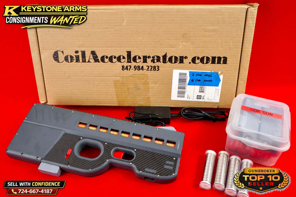 Coil Accelerator CA09 Electro Magnetic Disk Rail Gun w/ 250 Dick NIB-img-8