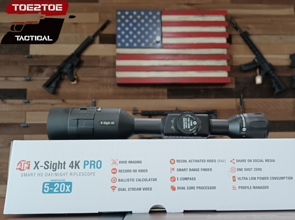 NEW ATN X-Sight 4K Pro Black 5-20x 240 ft  1000 yds FOV-img-0