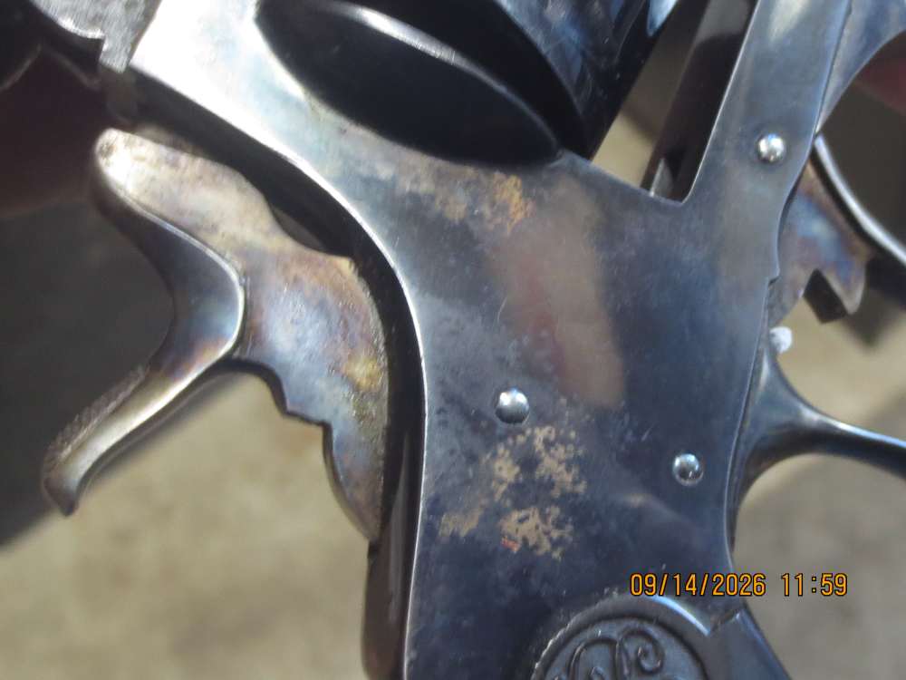 Belgian Large Frame Top Break Revolver .44-40 WCF 6 inch C&R -img-37