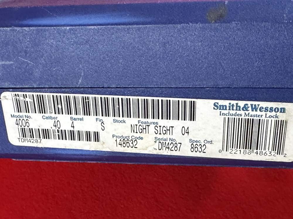 Special Order LE Smith & Wesson Mod 4006 40 S&W 4" Pistol + (2) 11 Rnd Mags-img-18