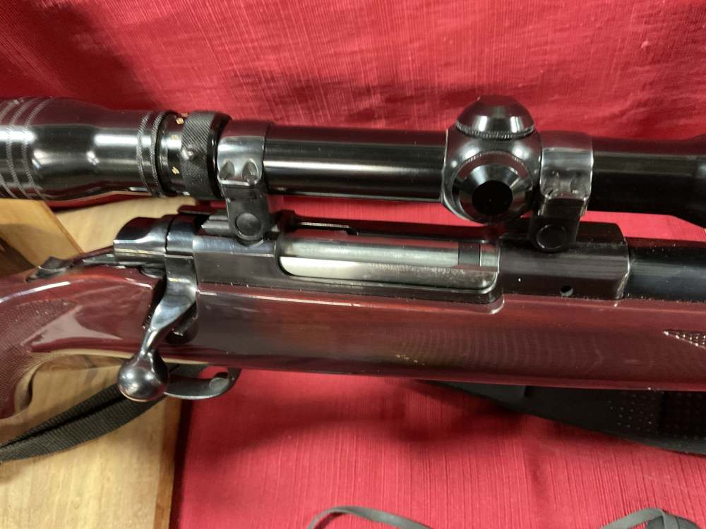 Ruger M77 Tang Safety 338 Win Mag W/ Redfield-img-8