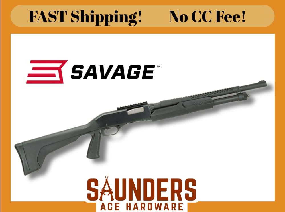 SAVAGE 320 SECURITY Pump Shotgun Pistol Grip Bead Sights 12 ga Heat Shield-img-0