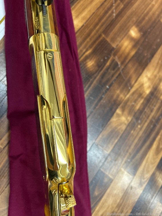 MN OUTDOORSMAN #3 of 32 UBERTI 1873 45 COLT 100% GOLD PLATED!-img-25