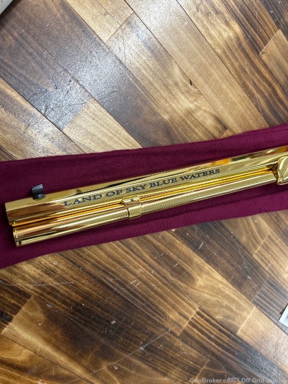 MN OUTDOORSMAN #3 of 32 UBERTI 1873 45 COLT 100% GOLD PLATED!-img-18
