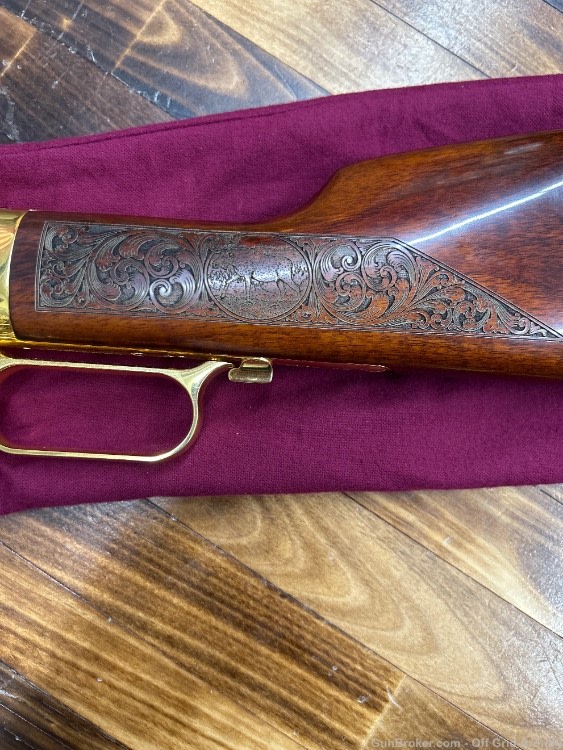 MN OUTDOORSMAN #3 of 32 UBERTI 1873 45 COLT 100% GOLD PLATED!-img-12
