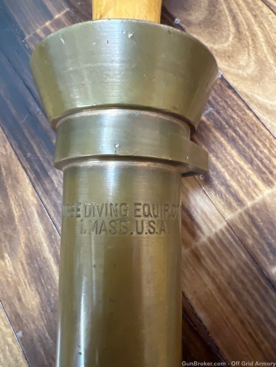 U.S. NAVY WW2 MORSE DIVE KNIFE!  BRASS!  GORGEOUS -img-2