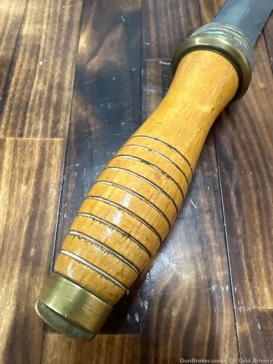 U.S. NAVY WW2 MORSE DIVE KNIFE!  BRASS!  GORGEOUS -img-9