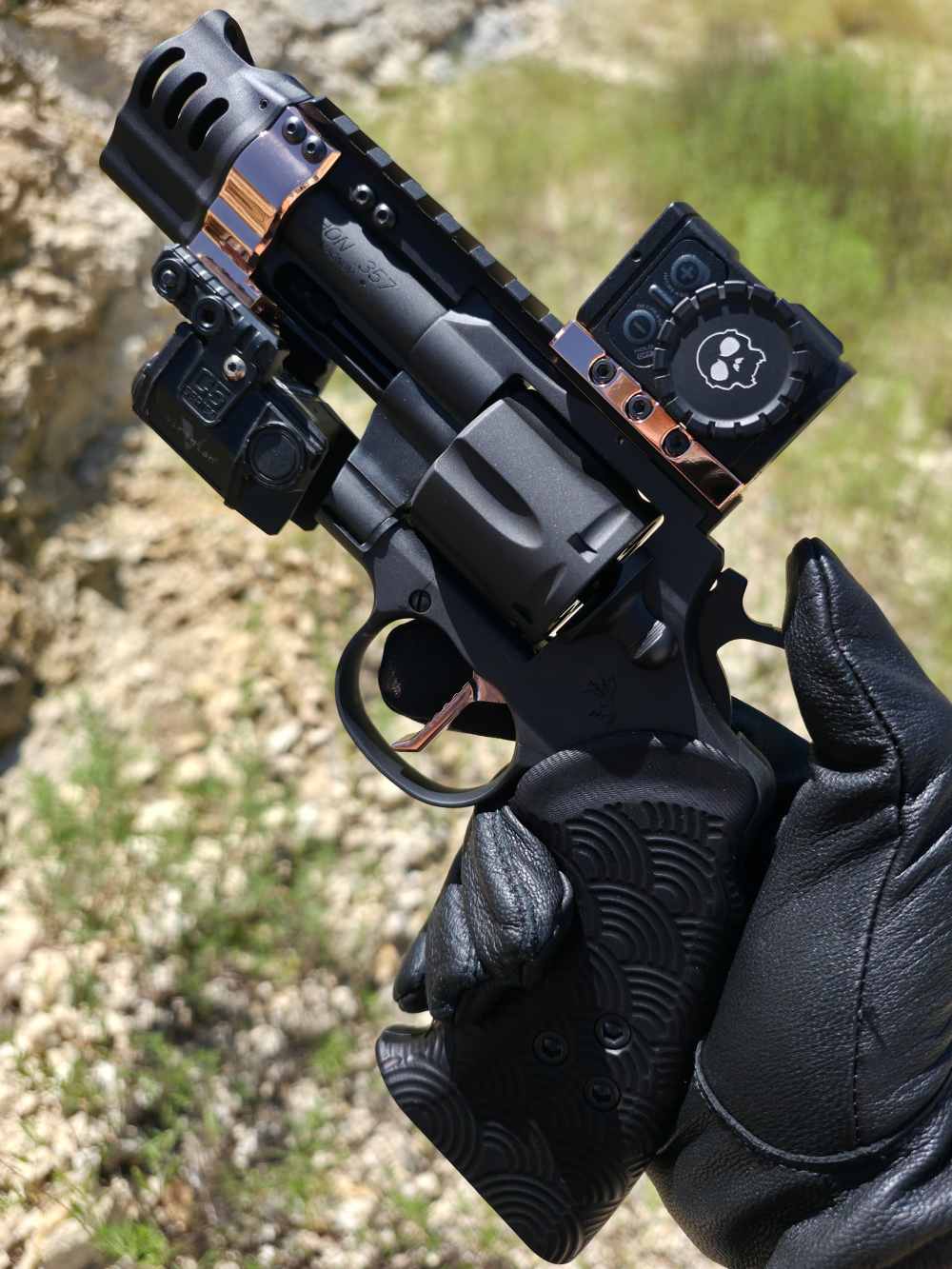 NEW! EMPIRE PBF Pegasus 3" Custom Colt Python Revolver KAGE Comp Acro Mount-img-0
