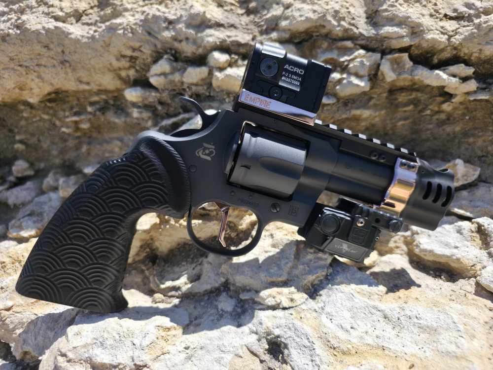 NEW! EMPIRE PBF Pegasus 3" Custom Colt Python Revolver KAGE Comp Acro Mount-img-3