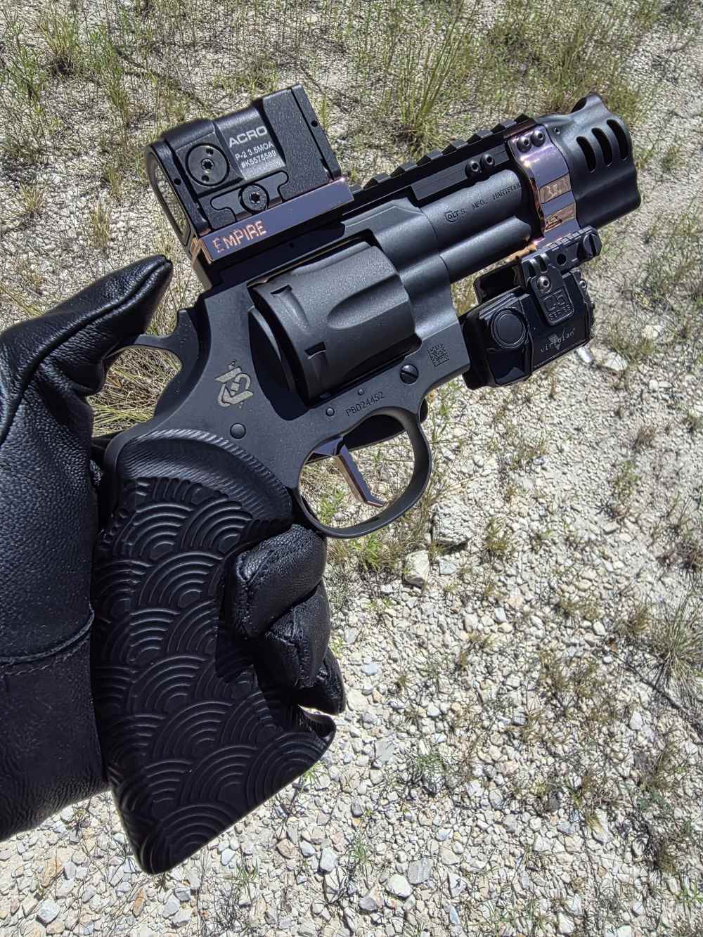NEW! EMPIRE PBF Pegasus 3" Custom Colt Python Revolver KAGE Comp Acro Mount-img-1