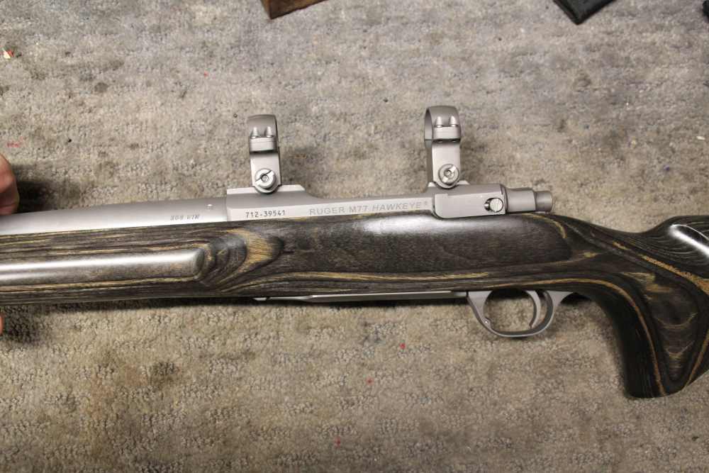 Ruger M77 Hawkeye 308 Stainless Laminated Varmint Target Heavy -img-6
