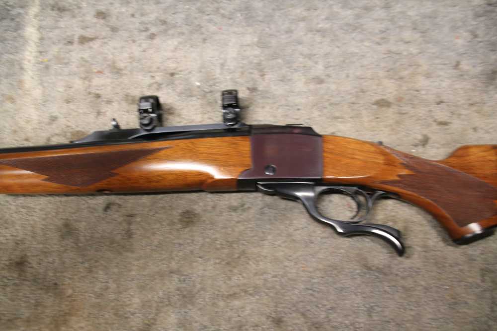 Ruger Number 1 No. 1 338 Win Mag Nice Wood Grain Red Pad -img-7