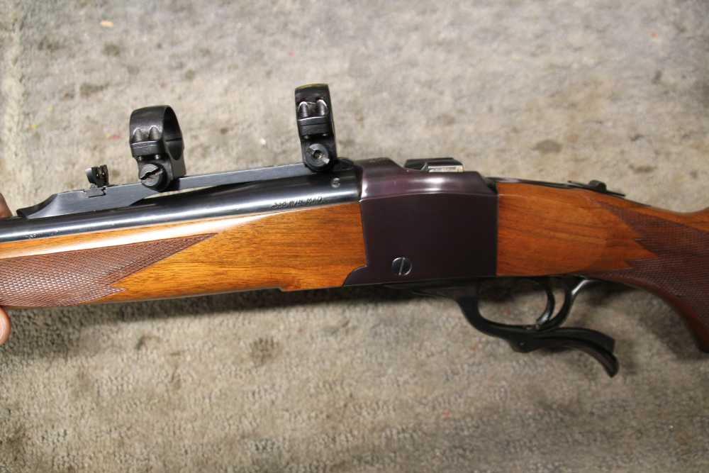 Ruger Number 1 No. 1 338 Win Mag Nice Wood Grain Red Pad -img-8