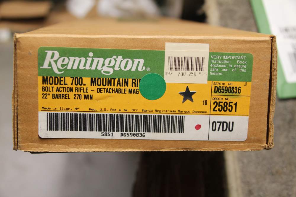 Remington 700 DM 270 Mountain Detachable Mag Unfired-img-20