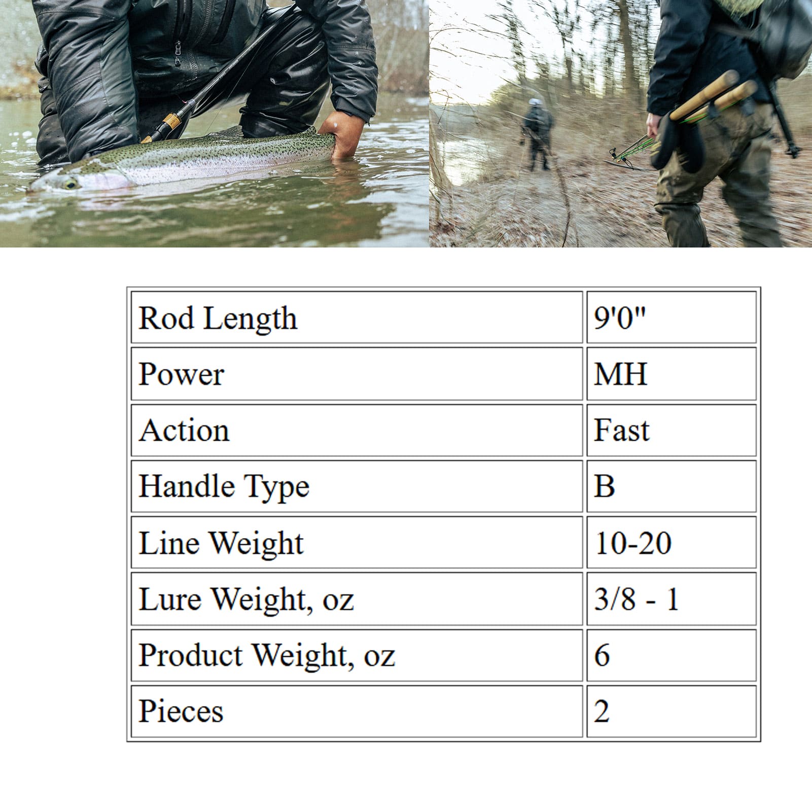 TFO Steeldriver 9ft MH 2-Piece Casting Rod (SDC 905-2)-img-5