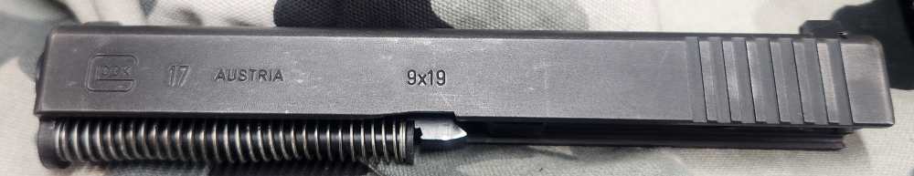 Glock 17 Gen 2 9MM Complete Slide Used Great Patina 96DC Hard to Find NS-img-4