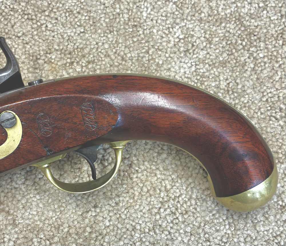 J  US 1842 H.ASTON 1852 .54 Cavalry Pistol Match Exc near New-img-23
