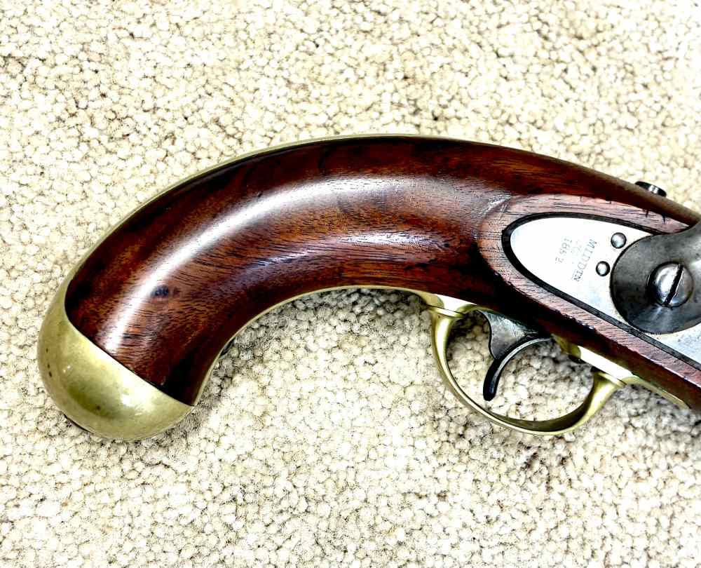 J  US 1842 H.ASTON 1852 .54 Cavalry Pistol Match Exc near New-img-22