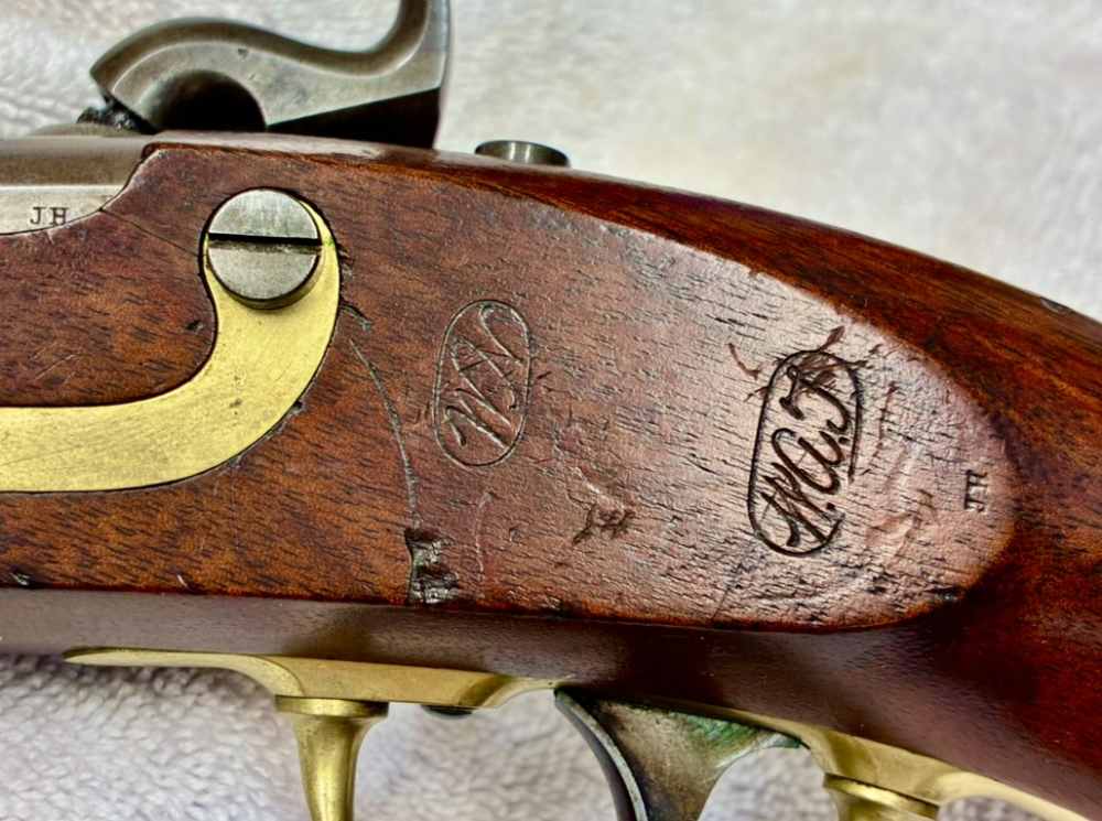 J  US 1842 H.ASTON 1852 .54 Cavalry Pistol Match Exc near New-img-15