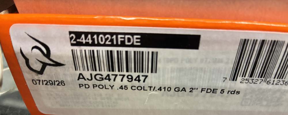 Taurus Judge PD Poly 45 Colt/410 Gauge 5 shot 2" barrel New(no card fees) -img-4
