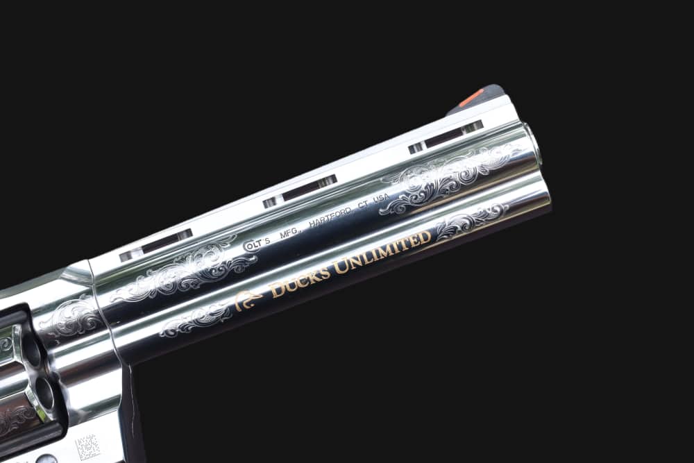 Colt Python Stainless Engraved DU .357 Magnum 6" - As New in Box-img-14