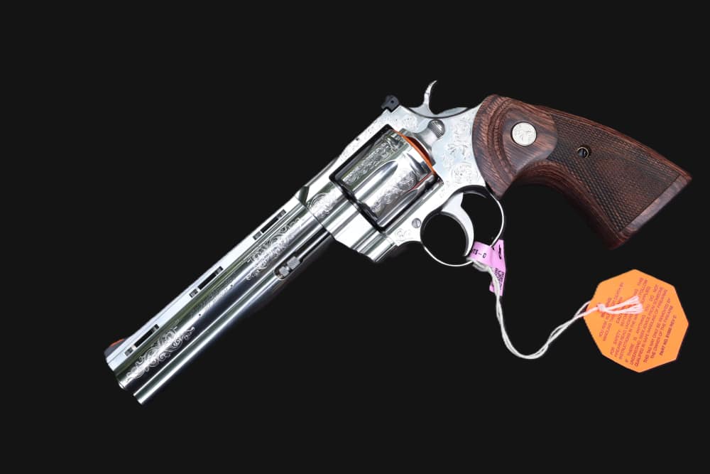 Colt Python Stainless Engraved DU .357 Magnum 6" - As New in Box-img-15