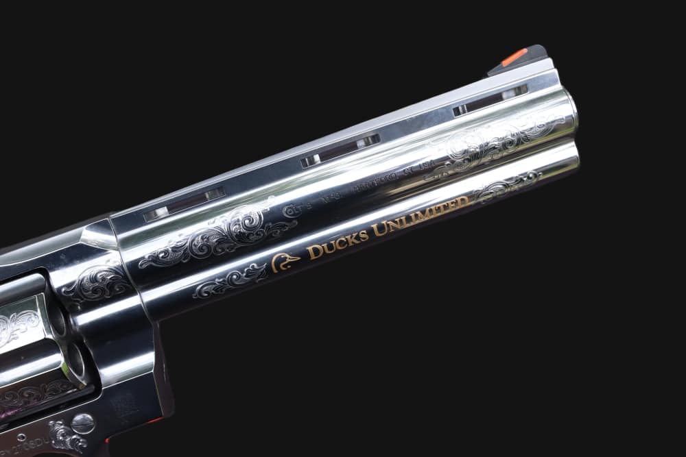 Colt Python Stainless Engraved DU .357 Magnum 6" - As New in Box-img-3