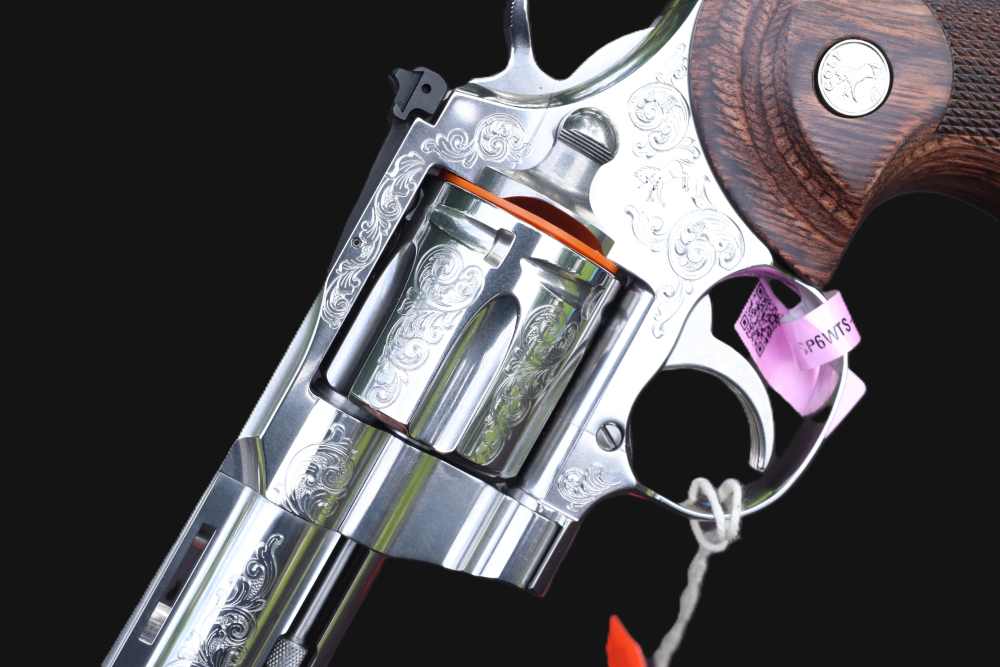 Colt Python Stainless Engraved DU .357 Magnum 6" - As New in Box-img-5