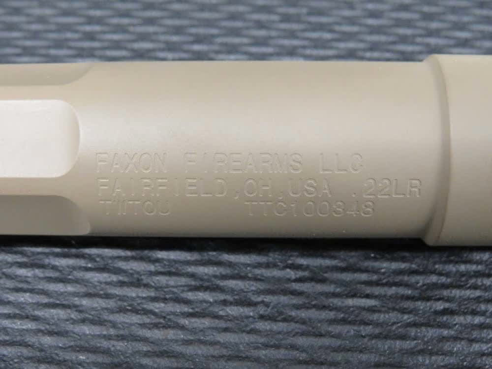  FAXON FIREARMS TWENTY-TOUCAN FDE .22 CAL MODULAR SILENCER NEW-IN-BOX!-img-10