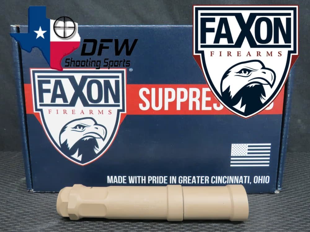  FAXON FIREARMS TWENTY-TOUCAN FDE .22 CAL MODULAR SILENCER NEW-IN-BOX!-img-0