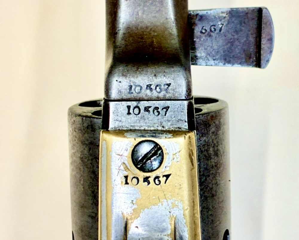 COLT 1848 BABY DRAGOON, 10567 Matching, Silver, VG-Exc-img-5