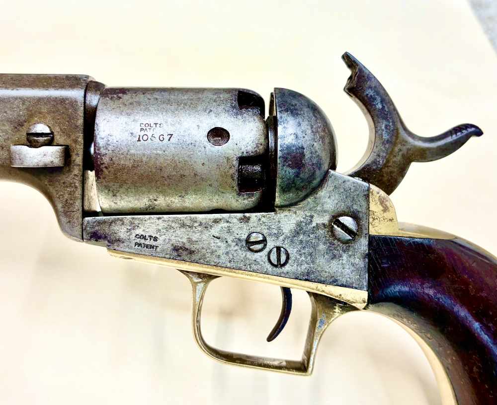 COLT 1848 BABY DRAGOON, 10567 Matching, Silver, VG-Exc-img-4