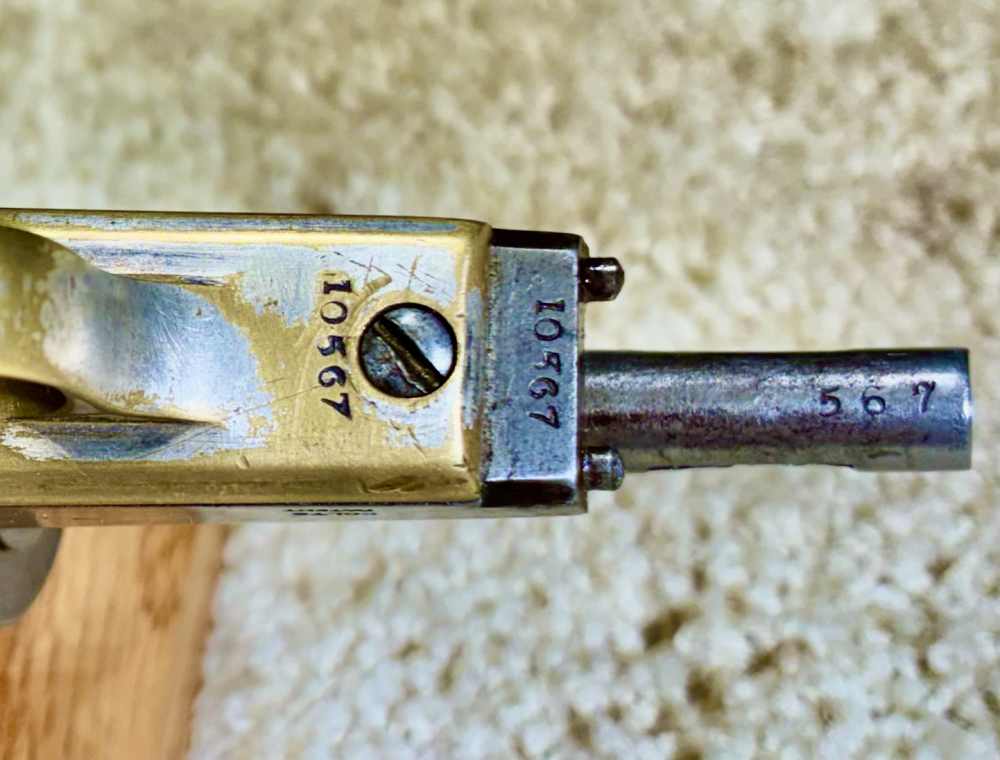 COLT 1848 BABY DRAGOON, 10567 Matching, Silver, VG-Exc-img-6