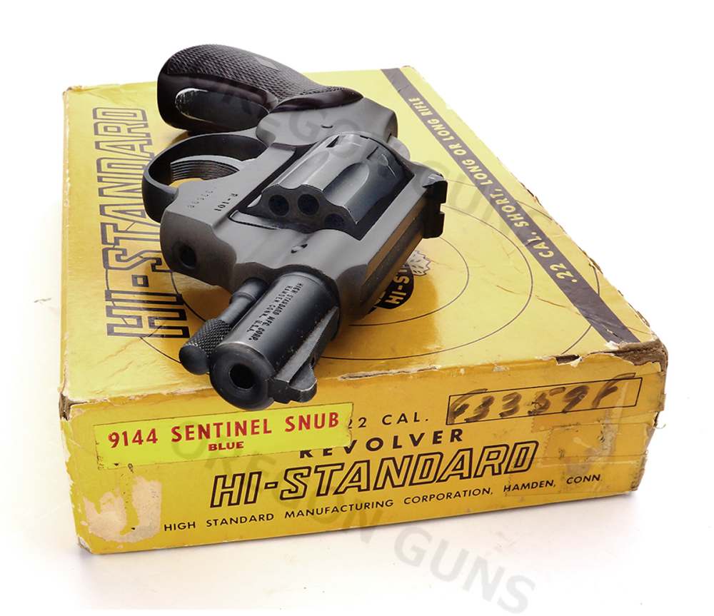 HI-STANDARD SENTINEL SNUB R-101 BLUE .22 LR REVOLVER MFG 1957 C&R OK-img-4