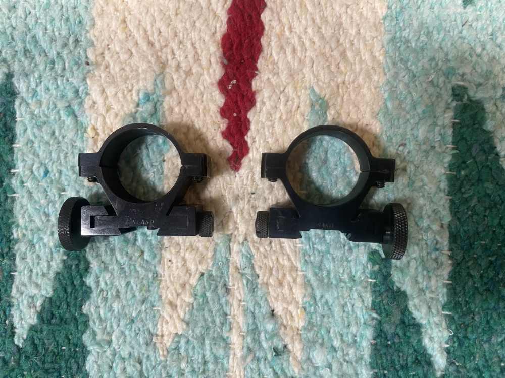 Vintage Sako 1” (25.4mm) scope rings w/ Thumb screw- Medium-Finland-img-2