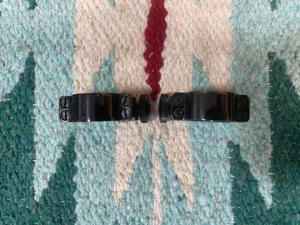 Vintage Sako 1” (25.4mm) scope rings w/ Thumb screw- Medium-Finland-img-1