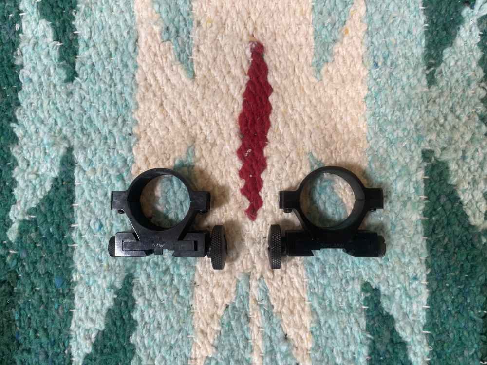 Vintage Sako 1” (25.4mm) scope rings w/ Thumb screw- Medium-Finland-img-0