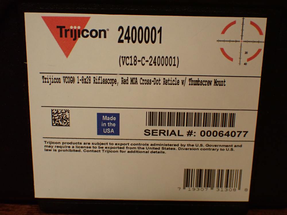 Trijicon VCOG 1-8x28 Red MOA Crosshair Reticle New-img-21