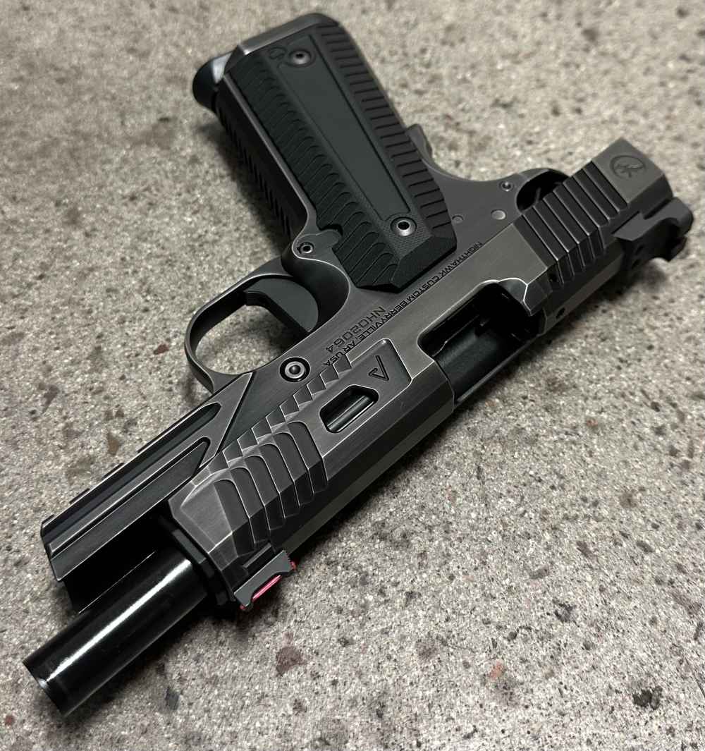 Nighthawk Custom 1911 Agent 2 Commander 4.25" 45ACP Recon IOS Smoked Nit-img-12