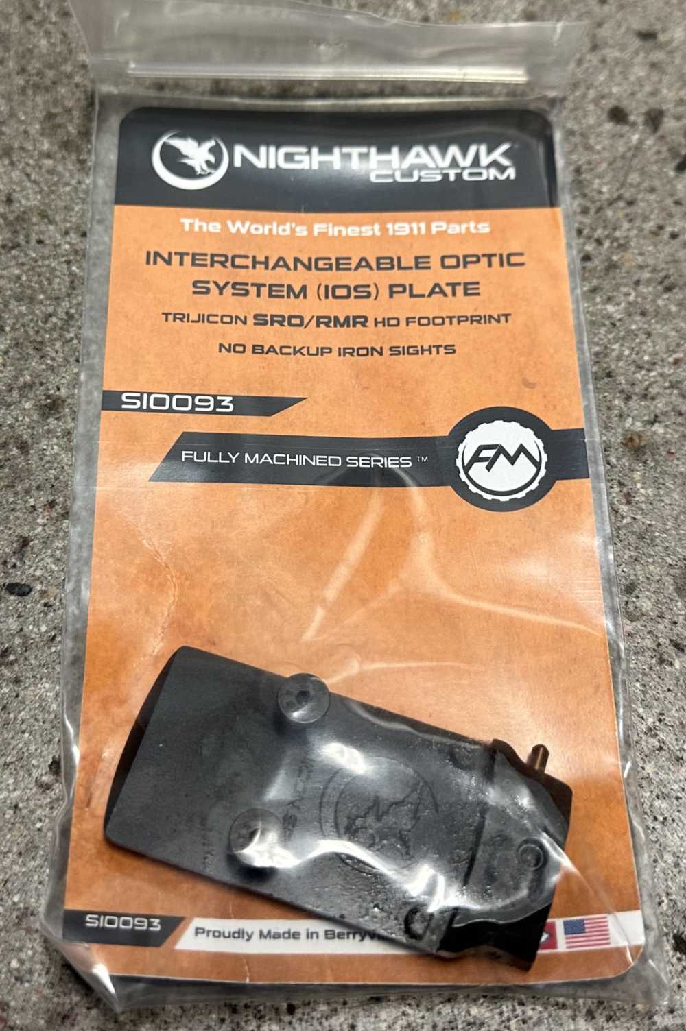 Nighthawk Custom 1911 Agent 2 Commander 4.25" 45ACP Recon IOS Smoked Nit-img-18